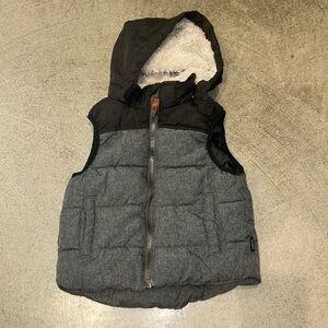 H&M Hooded Vest Grey Size 2-3Y